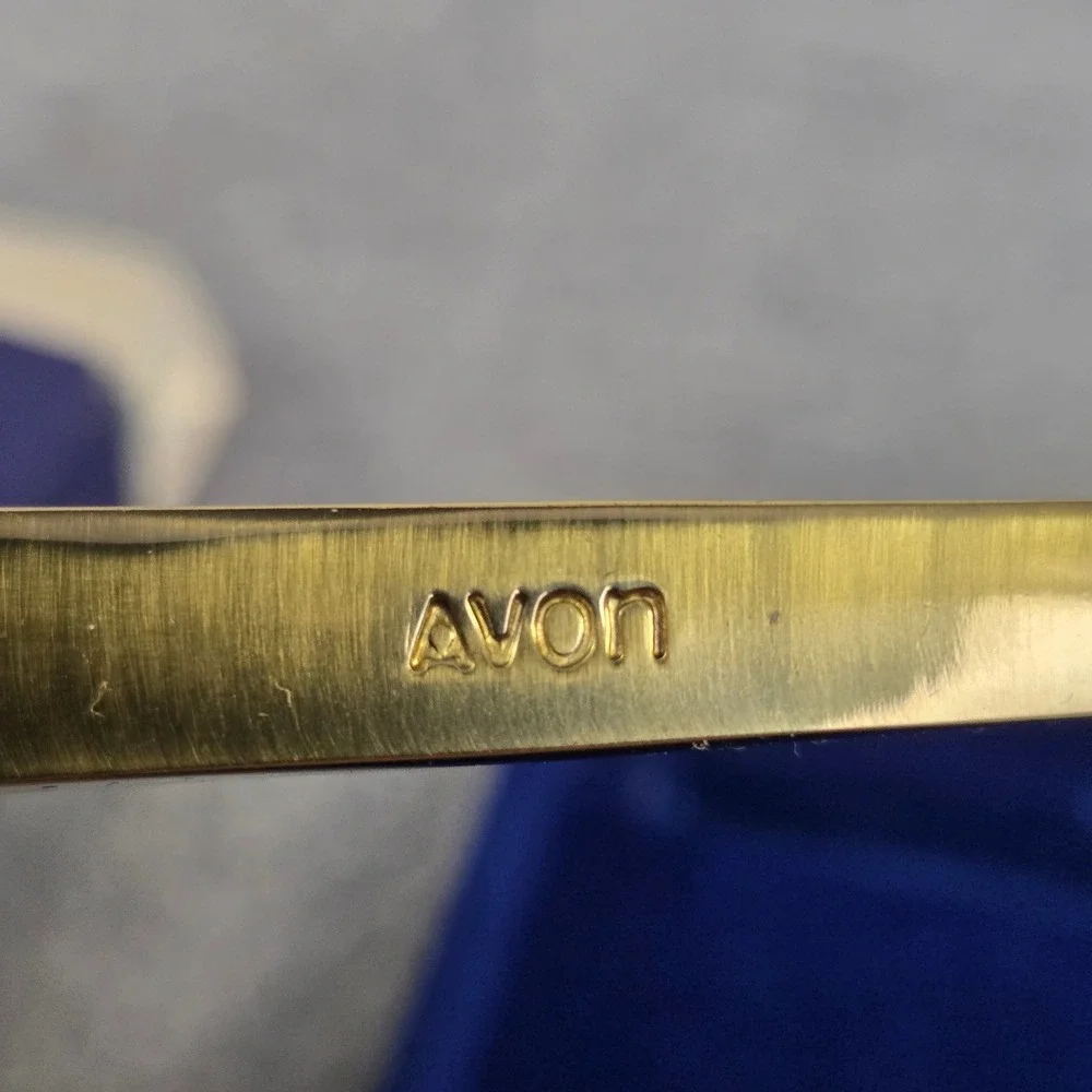 Vintage 1984 Avon Personalized Solid Brass Razor GRA Initials Original Box 67636